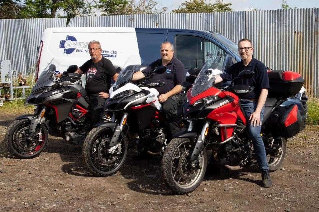 Riders on Ducatis